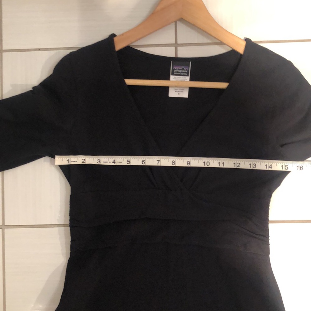 PATAGONIA Margot Dress in black - Organic coton Size S - Picture 6 of 11